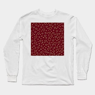 Heart background Long Sleeve T-Shirt